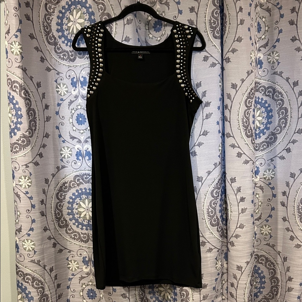 Rock & Republic Black Dress with Stud Accents